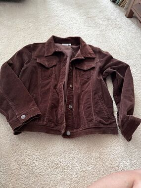 Sonoma Dark Brown Corduroy Jean Jacket